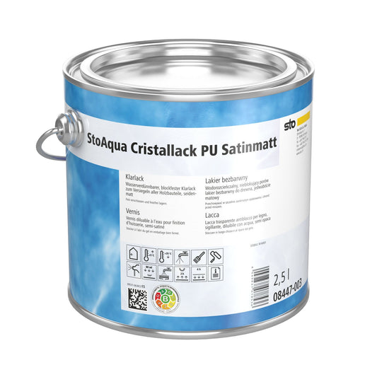 StoAqua Cristallack PU Satinmatt – Sto Premium-Farbe | Meisterfarben